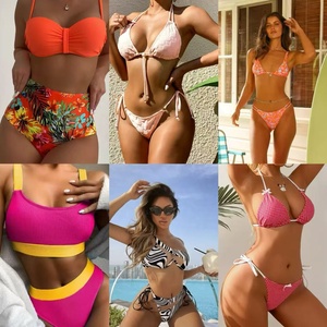 Trajes de baño de diseñador de precio competitivo, traje de baño modesto, <span class=keywords><strong>Bikinis</strong></span> de cuerda, Bikini transparente abierto Sexy para mujer - Product Image 1