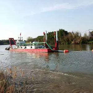 廉价柴油机液压16英寸绞吸式挖泥船河湖港挖沙机