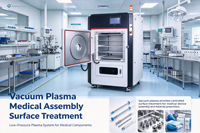 Machine de traitement de surface par plasma sous vide CT100L pour l'activation et la décontamination des surfaces de composants semi-conducteurs, de circuits imprimés et de pièces médicales