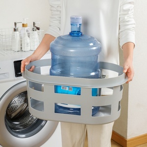 <b>Large</b> Capacity Dirty Clothes <b>Storage</b> <b>Basket</b> Simply Thickened Durable Washing Room Hollow Laundry <b>Storage</b> <b>Basket</b> with Handle - Product Image 3
