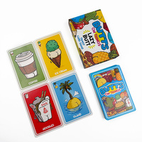 Conception personnalisée OEM Faire des fêtes d'enfants un jeu de cartes amusant pour l'éducation précoce Entraînement cérébral Jeu de cartes flash en papier amusant