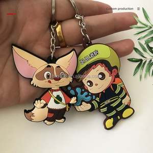 Porte-clés personnalisé en PVC, personnages de dessins animés personnalisés, articles en caoutchouc - Product Image 6