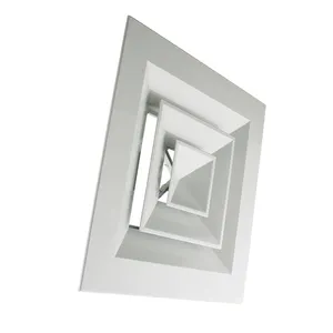 China manufacture hvac system parts square aluminium grille ceiling air diffuser