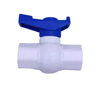 Vanne à bille standard en pvc, 1/2 "-4" valve à bille professionnelle de haute qualité en plastique PVC upc, vente en gros, usine OEM