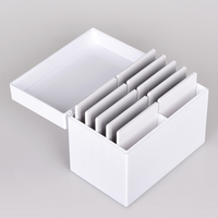 Boîte de rangement pour extensions de cils en plastique blanc à 10 couches, avec aimants, organisateur d'affichage, boîte à cils
