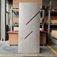 Peau de porte en MDF/HDF de haute qualité, panneau de porte intérieur moulé, panneau de porte en mélamine imperméable pour appartement