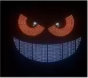 Nuevo Diseño <span class=keywords><strong>de</strong></span> Luces LED Dinámicas USB para Parabrisas <span class=keywords><strong>de</strong></span> Coche, Panel LED Matrix Universal para Ventana Trasera <span class=keywords><strong>de</strong></span> Coche, Luces <span class=keywords><strong>de</strong></span> Ojos <span class=keywords><strong>de</strong></span> Diablo - Product Image 5