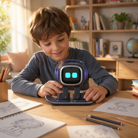 EMO Living AI Desktop Pet, un jouet et un cadeau IA avec des fonctionnalités telles que la reconnaissance faciale, le contrôle vocal et les jeux de danse.