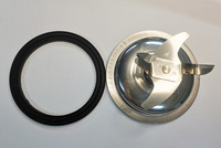 Pièce de rechange pour mixeur électrique en acier inoxydable avec joint noir durable de haute qualité pour usage domestique, indispensable en cuisine