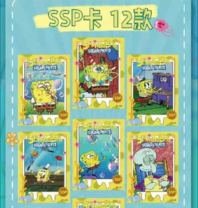 Nuove Carte da Gioco SpongeBob SquarePants, Scatola Misteriosa con Carte da Collezione Rara <span class=keywords><strong>di</strong></span> Personaggi Anime, Giocattoli per Bambini - Product Image 2