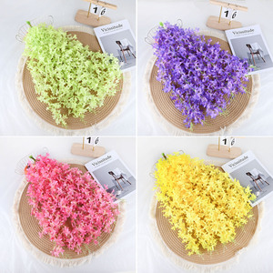Guirlandes artificielles de glycine 30cm-100cm, fleurs en soie plastique pour décorations intérieures et extérieures, mariages et maisons - Product Image 3