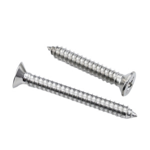 Stainless Steel Self Tapping Screws M3 M4 Cross Head Countersunk Wood Screw Metric Grade B A2 70 - Product Image 1