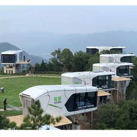 Capsules spatiales de luxe haut de gamme de fabrication industrielle, style science-fiction, pour hôtels-resorts et bureaux commerciaux