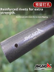 Jingsida crochet fileté Spray plastique à l'ancienne <span class=keywords><strong>dents</strong></span> en acier à trois <span class=keywords><strong>dents</strong></span> noir agriculture épaissie <span class=keywords><strong>dents</strong></span> sol desserrage râteau - Product Image 4
