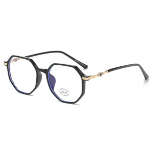 Nouvelles lunettes anti-lumière bleue polygonales pleine monture style punk pour femmes 2025, compatibles <span class=keywords><strong>maquillage</strong></span> et correction de la myopie - Product Image 5