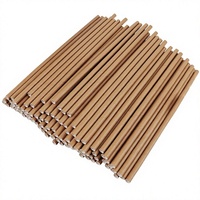 Pailles jetables en bagasse SOTON, pailles en papier brun biodégradables de qualité alimentaire, 200 mm, pour fêtes, Chine