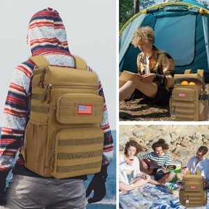 Custom Logo 30can TPU <b>Coolers</b> Portable 840D Soft Sided Insulated <b>Cooler</b> Bag <b>Backpack</b> <b>For</b> Outdoor <b>Backpack</b> with 24L Lunch Bag - Product Image 2