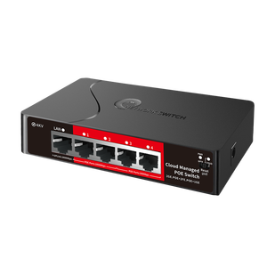 Switch PoE 4-Port 2x100Mbps 2x1000Mbps Port PoE 1x1000Mbps Uplink Casing Plastik Switch PoE Terkelola Cloud - Product Image 2