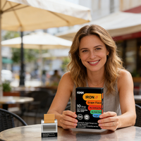 Bandes Orales de Fer Naturel Personnalisées Dissolvantes pour le Soutien Sanguin, le Métabolisme Énergétique et la Combinaison de la Fatigue – Complément de Fer en Bandes Orales