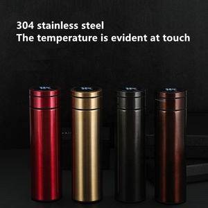 Creative Smart Insulation Cup Business tazza a vuoto diritta Smart Led <span class=keywords><strong>Display</strong></span> boccette di temperatura 304 cartone in acciaio inossidabile 2 pezzi - Product Image 3