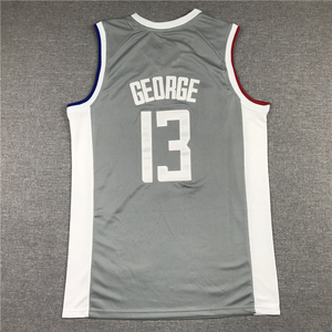 Nouveaux styles 2025 et haute qualité, ballon de basket pour hommes, broderie cousue, noir, bleu, blanc # 13 maillots de <span class=keywords><strong>Paul</strong></span> George des Clippers - Product Image 5