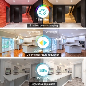 Luz empotrada Gledopto ZigBee RGB y luz descendente de ambiente blanco, iluminación empotrada controlada inteligente, foco de 6 pulgadas, 1 unidad - Product Image 5