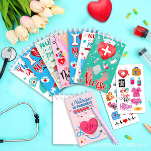 Promosyon toptan tıbbi aksesuarlar doktor hemşire hediye defter set halka kitap - Product Image 2