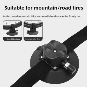 TOSUOD <span class=keywords><strong>Porte</strong></span>-vélo de voiture portable avec support de toit à ventouse pour vélo de montagne vélo de route comprend un support de stationnement en alliage - Product Image 5