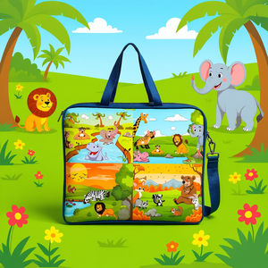 Fc 3D Pull Edge Bag 37x26cm Cartoon Storage Bag For Kids Medium Capacity All Seasons Use - Product Image 2