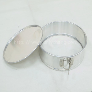 Chuyên nghiệp 9 "Nhôm <span class=keywords><strong>springform</strong></span> Bánh Pan Khuôn có thể tháo rời dưới bakeware công cụ - Product Image 5