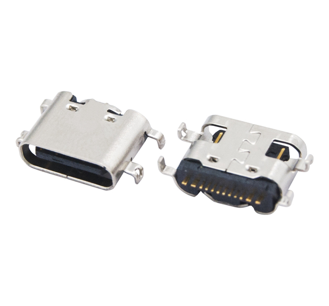 HeXing DSC-0160 Micro Mini Type C USB 3.0 Female Male Terminal Connector Data Cable (Black Copper) for Charging Accessory