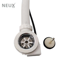 Scarico per Vasca da Bagno in Plastica Flessibile con Filtro Cromato e Troppopieno, Vendita all'Ingrosso - Product Image 3