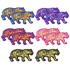 En gros, Badge brodé motif Tigre, Applique thermocollante Néon <span class=keywords><strong>Animal</strong></span>, pour Vêtements Streetwear Punk, Vestes, Sweat-shirts, Sacs, Chapeaux, Kit DIY - Product Image 2