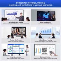 Tableau blanc interactif ultra-clair de 65 pouces avec fonction tactile et multi-interface pour l'enseignement