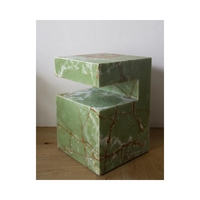 Salon chambre Design décor à la maison meubles en pierre personnalisés Table d'appoint en onyx vert translucide