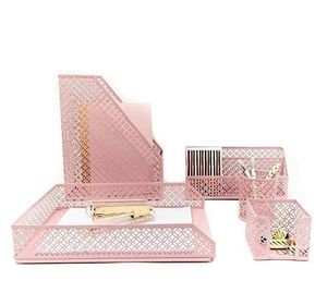 Wholesale High Quality Table Desktop <b>File</b> <b>Organizer</b> Office Desk Set 5 Desktop Accessories Office Tray Desktop <b>Organizer</b> Set - Product Image 3