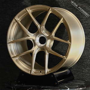 Jantes forgées de style Fi-R personnalisées de qualité supérieure, à blocage central, concaves profondes, dorées, pour <span class=keywords><strong>Porsche</strong></span> 911 992 991 <span class=keywords><strong>997</strong></span> 987 GTS Turbo S <span class=keywords><strong>GT3</strong></span> <span class=keywords><strong>RS</strong></span> - Product Image 4