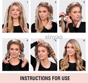 Custom Logo Jumbo Heatless <strong>Hair</strong> <strong>Curler</strong> Set Satin Heatless Curls Overnight Jumbo Curling Rod Headband <strong>No</strong> <strong>Heat</strong> <strong>Curlers</strong> to Sleep - Product Image 4
