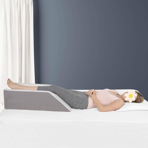 Coussin de positionnement pour membres inférieurs en polyester et coton avec mousse à mémoire de forme pour personnes âgées et femmes enceintes - Oreiller de soutien pour pieds et genoux - Product Image 5
