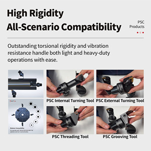 เครื่องมือหมุน PSC แบบหมุนภายนอกความแม่นยำสูงเครื่องมือหมุนแบบถอดเร็วสำหรับเครื่องกลึง CNC - Product Image 6