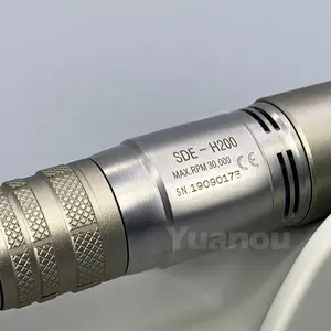 OEM Private Label Customized SDE H200 Micro Motor Light Weight Metal Handpiece Nail Drill Machine 30000 Rpm