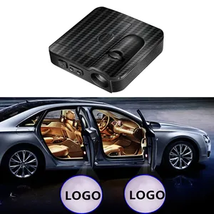 Nouveau Logo de voiture sans fil 3D, ombre fantôme, lumières de bienvenue, LED, Logo de porte de voiture, projecteur Laser pour toutes les voitures, lampe auto de dépôt