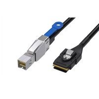 Cable Mini SAS de 26 pines SFF-8088 a 4-SATA SFF-8643 de 29 pines, Fibra Óptica 10G-100G, para Servidor, Material de Nylon, RCD