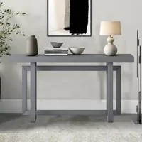 Table console design moderne 59 "Table console contemporaine en bois longue table d'accueil pour le salon