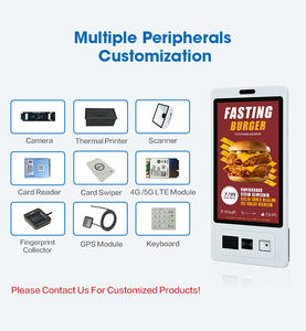 21.5 24 27 32 Inch Interactive Self Service Payment Kiosk Android 14 Win 11 Automatic Touch <b>Screen</b> Kiosk Self Ordering Machine - Product Image 6