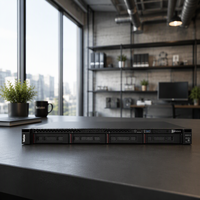 Serveur en rack Lenovo ThinkSystem SR250 V2 1U, processeur Xeon E-2300, serveur GPU Edge pour les PME
