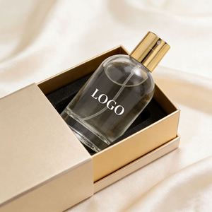 Eco-Friendly Round Bouteille De Parfum Custom Bottle 15ml20ml 30ml 50ml 100ml Atomizer <b>Empty</b> Glass Decant Perfume Bottle and <b>Box</b> - Product Image 3