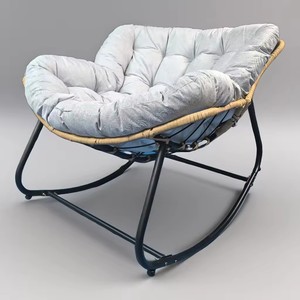 Modern Design Luxury Outdoor a Living Room Bedroom <strong>Rattan</strong> Rocking Chair Lounge Chair Leather Fabric <strong>Sofa</strong> - Product Image 6