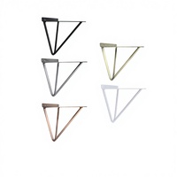 Support mural triangulaire minimaliste moderne, fixation murale pour bureau suspendu, panneau de séparation portant, support d'angle en fer pour meubles