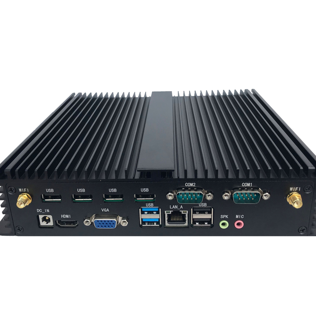 Hot Sale Elsky Industrial PC Mini CPU Intel 4th 5th Generation DC12V/19V VGA/HD-MI 6COM RS232/RS422/RS485 4K DDR3 8G WIFI/3G/4G